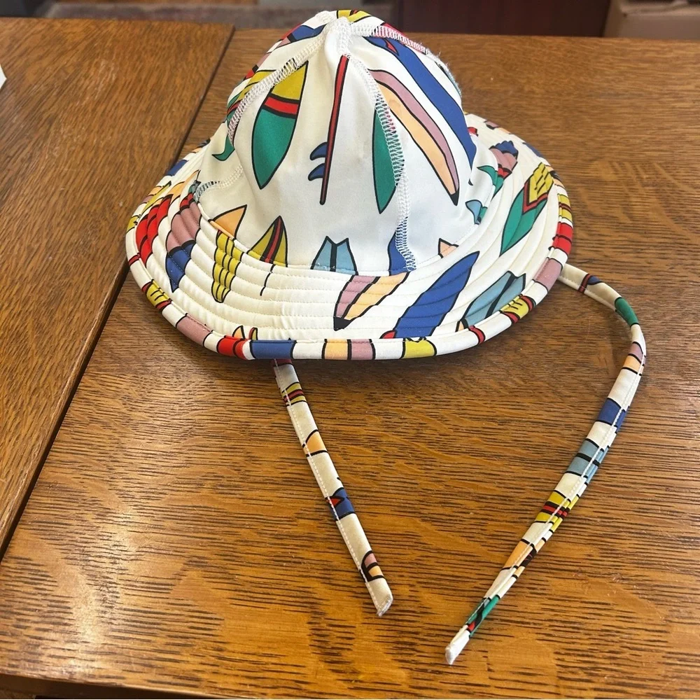 Hanna Andersson Surf’s Up Infant Sun Hat Beach Swim UV XS